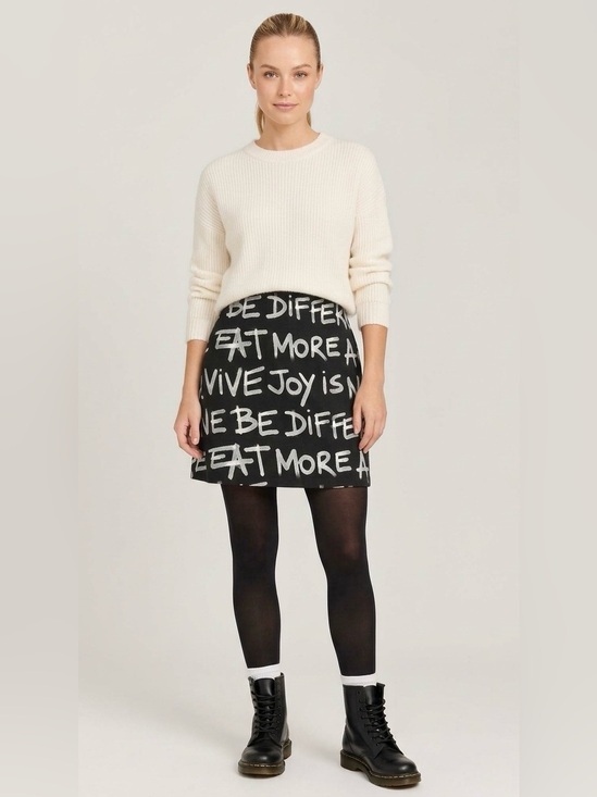 Desigual Dresses & Skirts - Desigual Slim Mini Skirt With Text (Size XS)